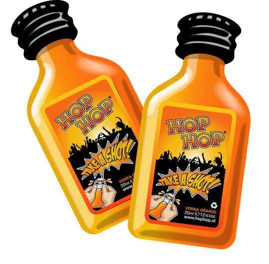 HOPHOP - TAKE A SHOT! smaak VODKA-ORANGE