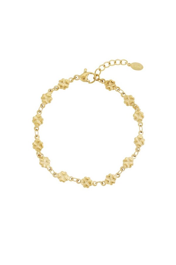ARMBAND KLAVER - GOUD