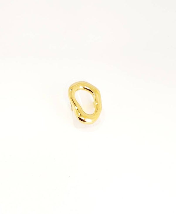 Ring organic bold - Goud