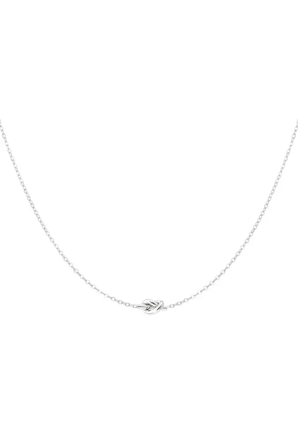 Ketting knotted - Zilver