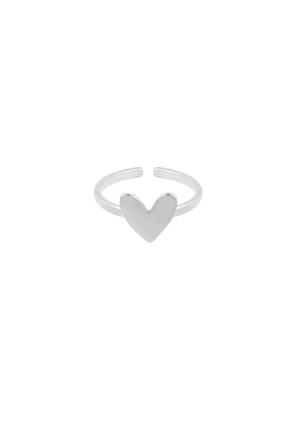 Ring klein hart - Zilver