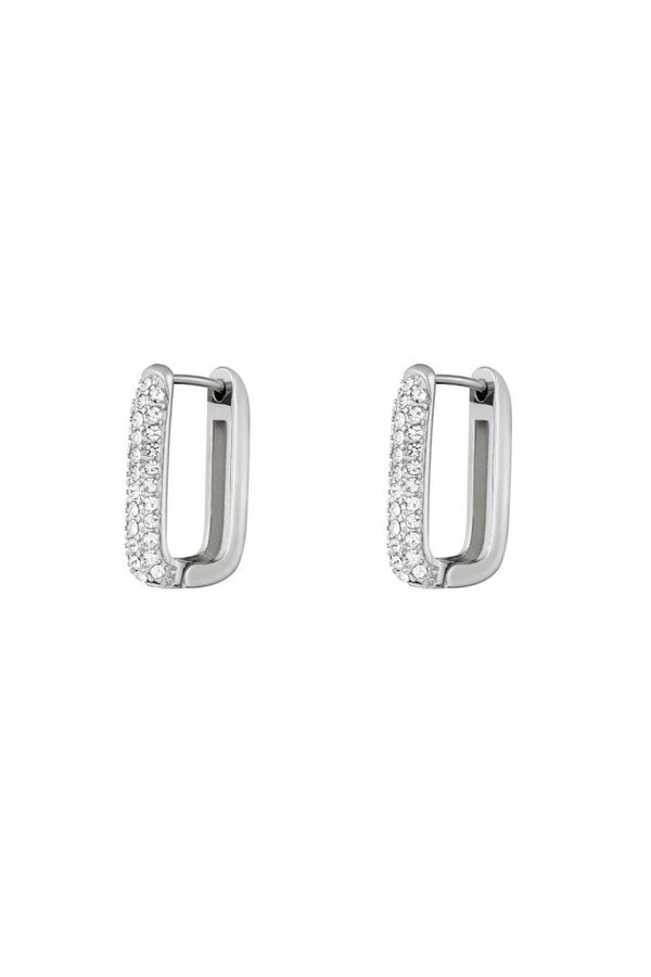 Oorbellen shimmer spark - Zilver