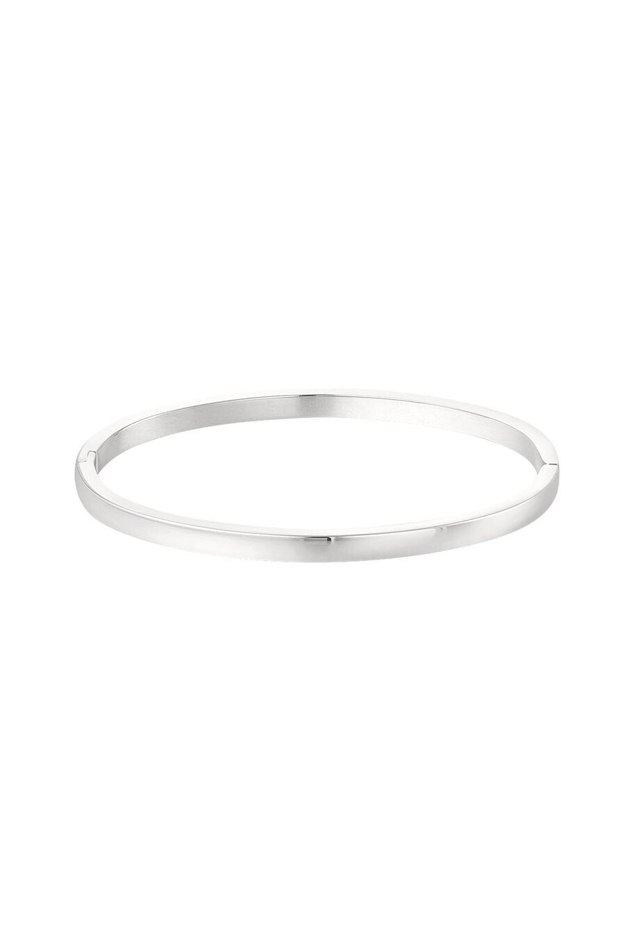 Armband bangle basic - Zilver