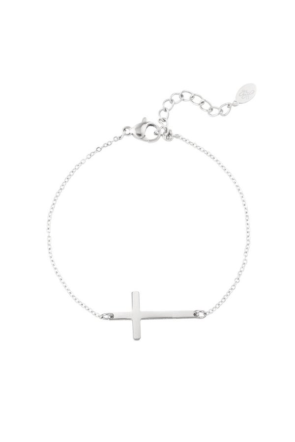 Armband kruisje - Zilver