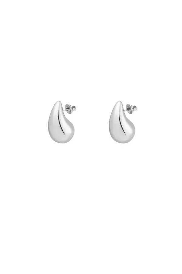 Oorbellen drops small - Zilver