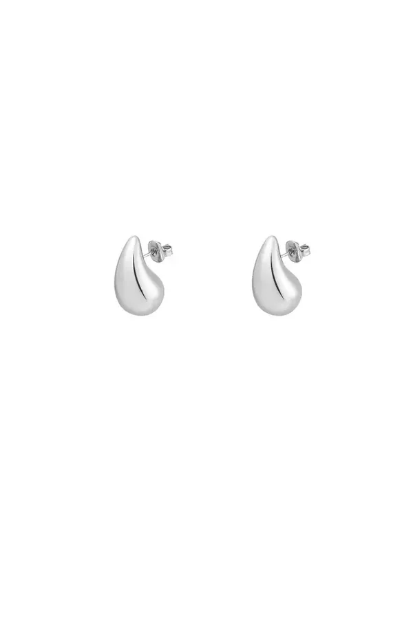 Oorbellen drops extra small - Zilver