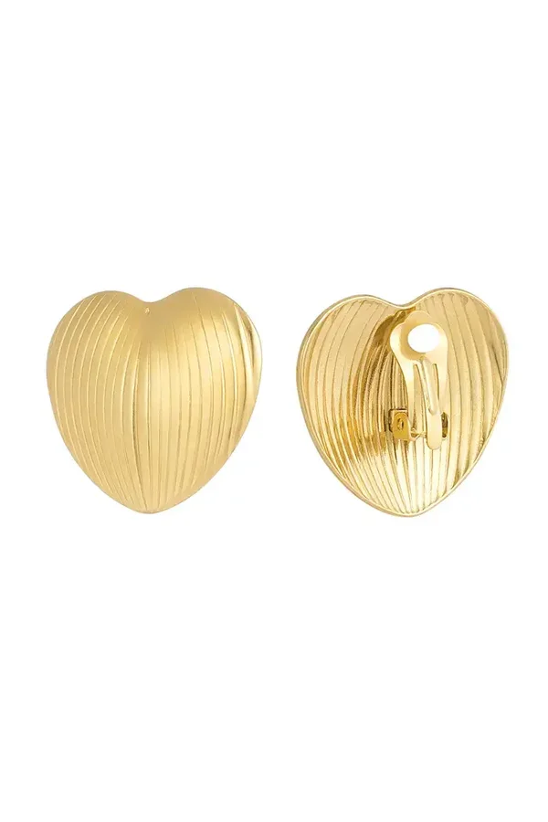 Statement clips hart - Goud