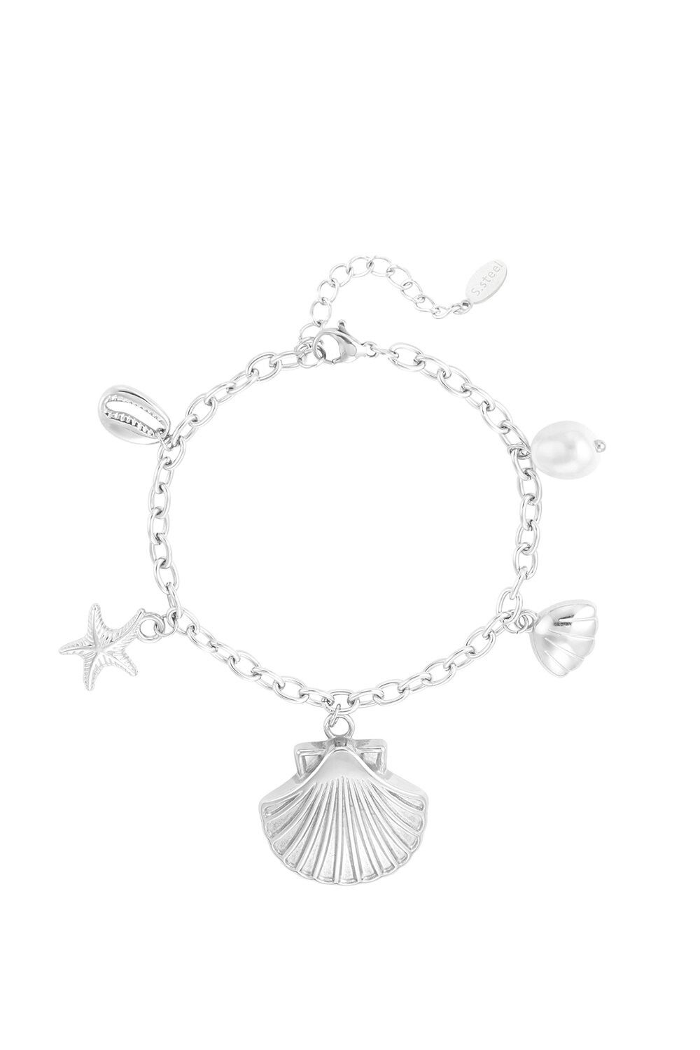 Armband seashell - Zilver
