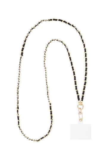 Telefoonkoord gevlochten - Zwart