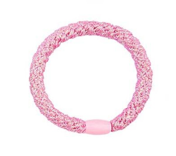 Haarelastiek / armband - Shiny pink