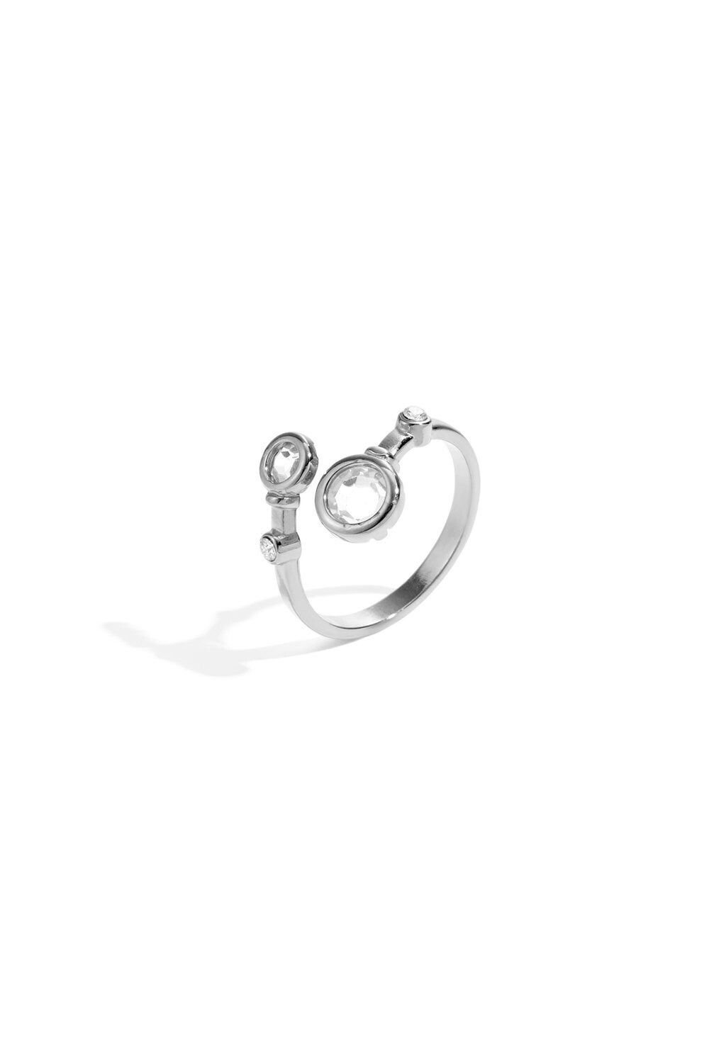 Ring rhinestones - Zilver