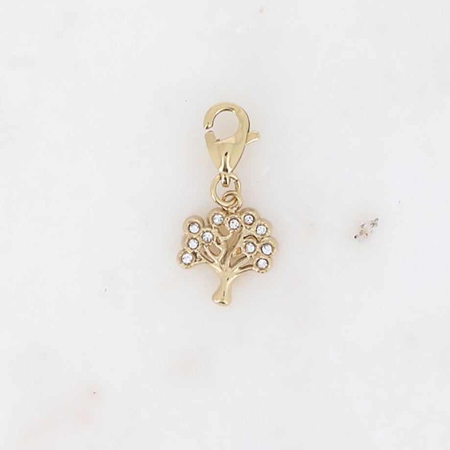 Bedel levensboom strass - Goud