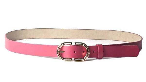 LEDEREN RIEM ROZE