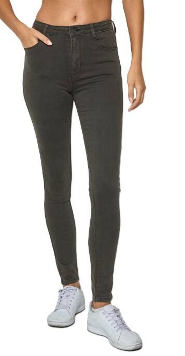 Jeans skinny push up - Kaki