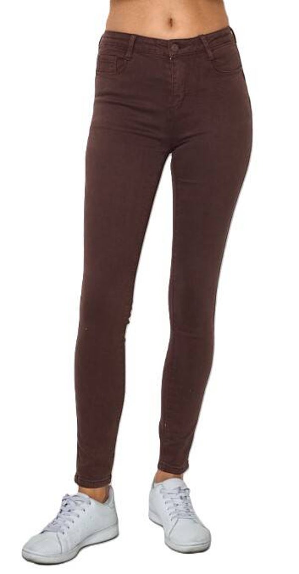 Jeans skinny push up - Chocolat
