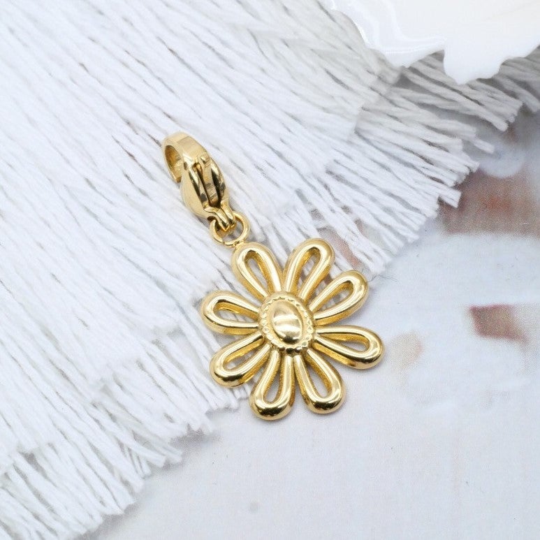 Bedel open bloem - Goud