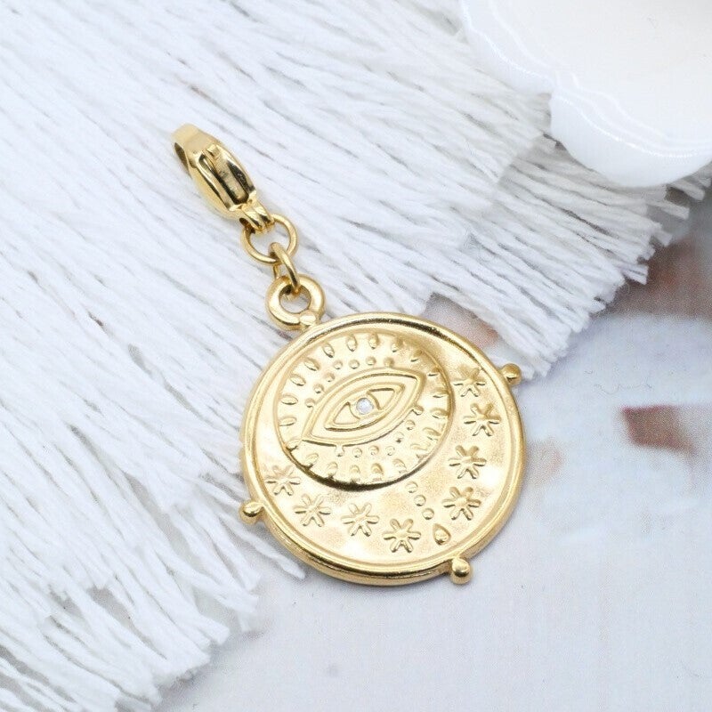 Bedel met oog en strass - Goud