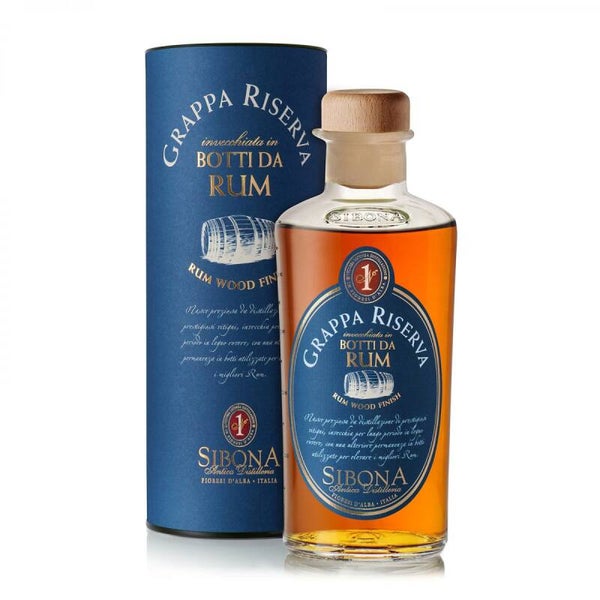 Sibona Grappa Riserva in botti da Rum 50cl