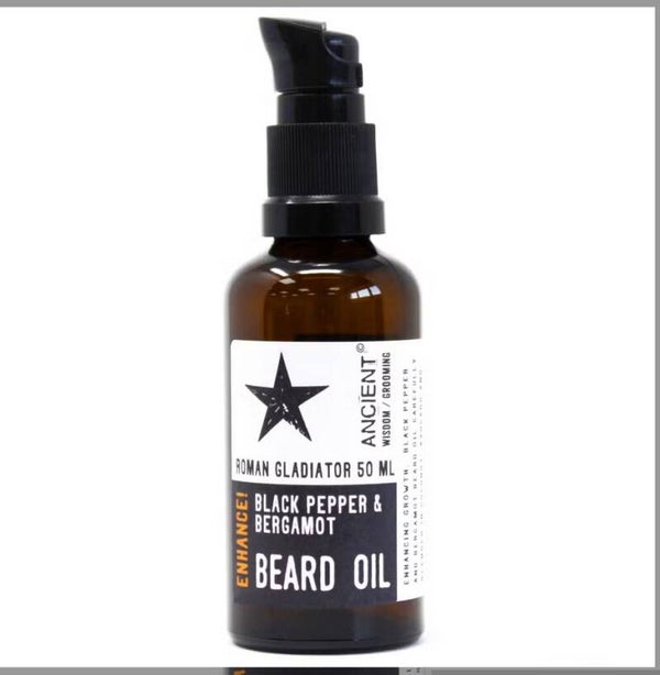 huile à barbe 50ml - gladiateur romain - amélioration !