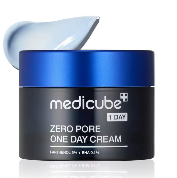 Crème Medicube Zero Pore One-Day, pores visiblement plus petits, contrôle et affine les pores, avec acide, soin coréen.