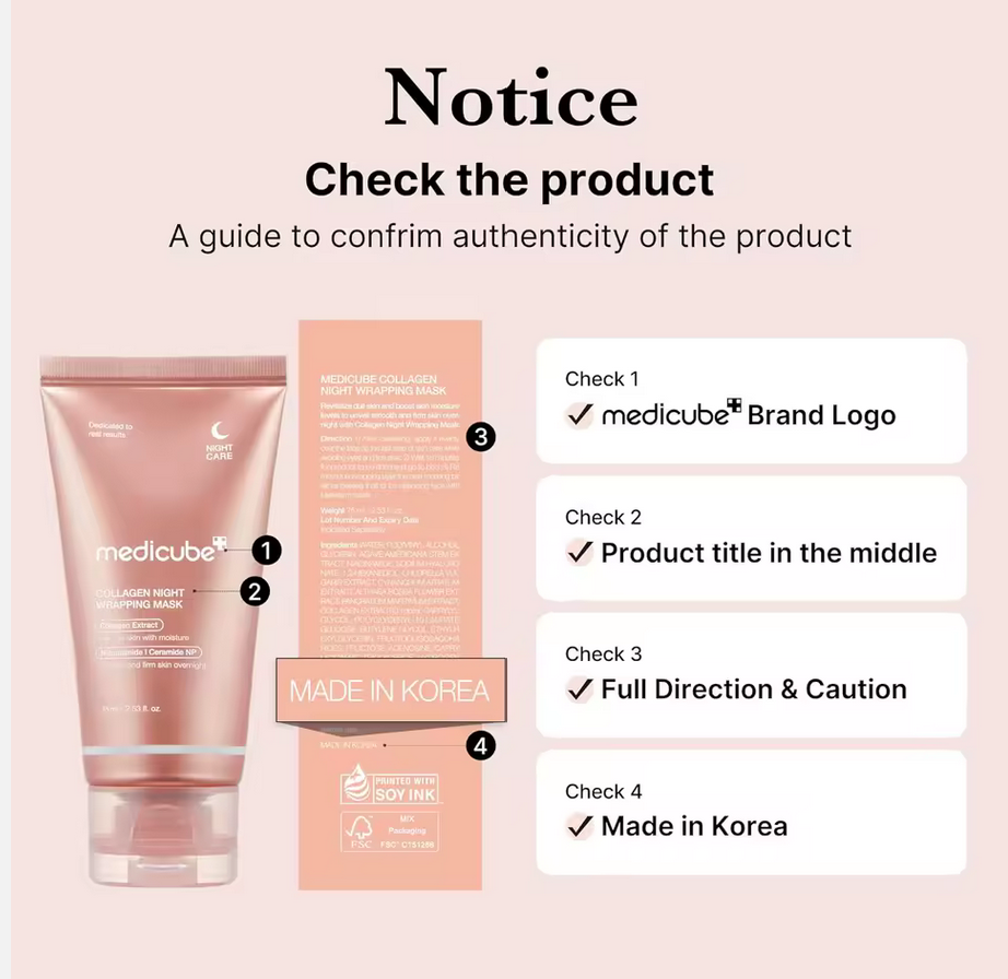 Masque facial peel-off de nuit au collagène Medicube, brosse gratuite, réduit le relâchement et la matité, collagène, soin de la peau coréen