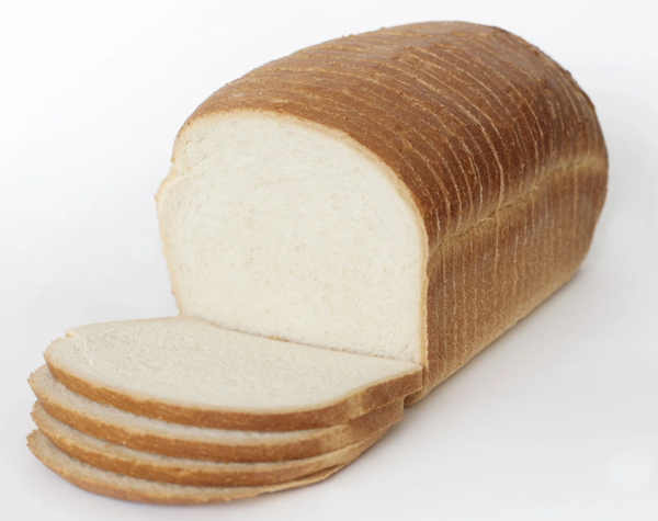 Klein wit brood gesneden woensdag