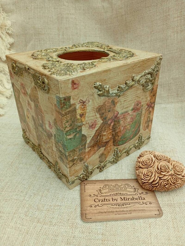 Tissuebox brocante beren
