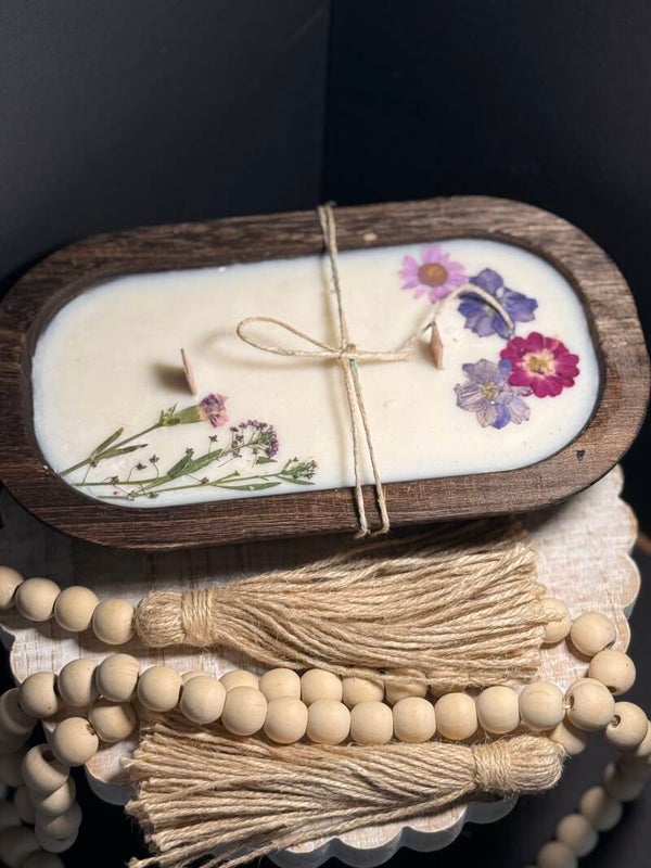 Pressed Flower Dough Bowl