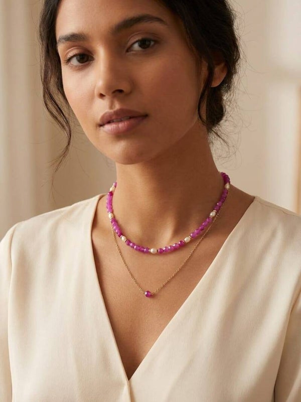 🤍🌸✨ Ręcznie tworzony naszyjnik pełen subtelnej elegancji ✨🌸🤍