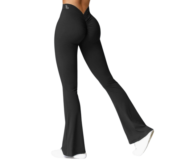 V Back Scrunch Leggings - Eclipse