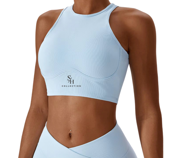 Isla Contour Sports Bra - Baby Blue