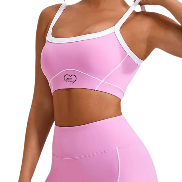 Active Sports Bra - Blush Pink