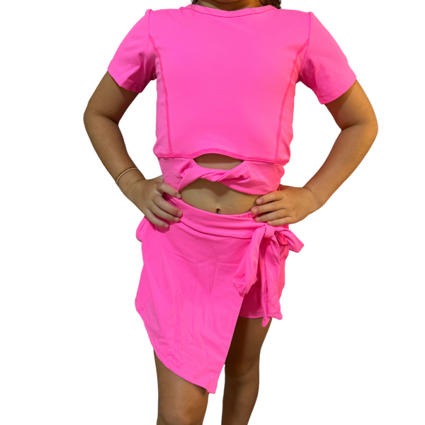Pretty in Motion Skort - Neon Pink