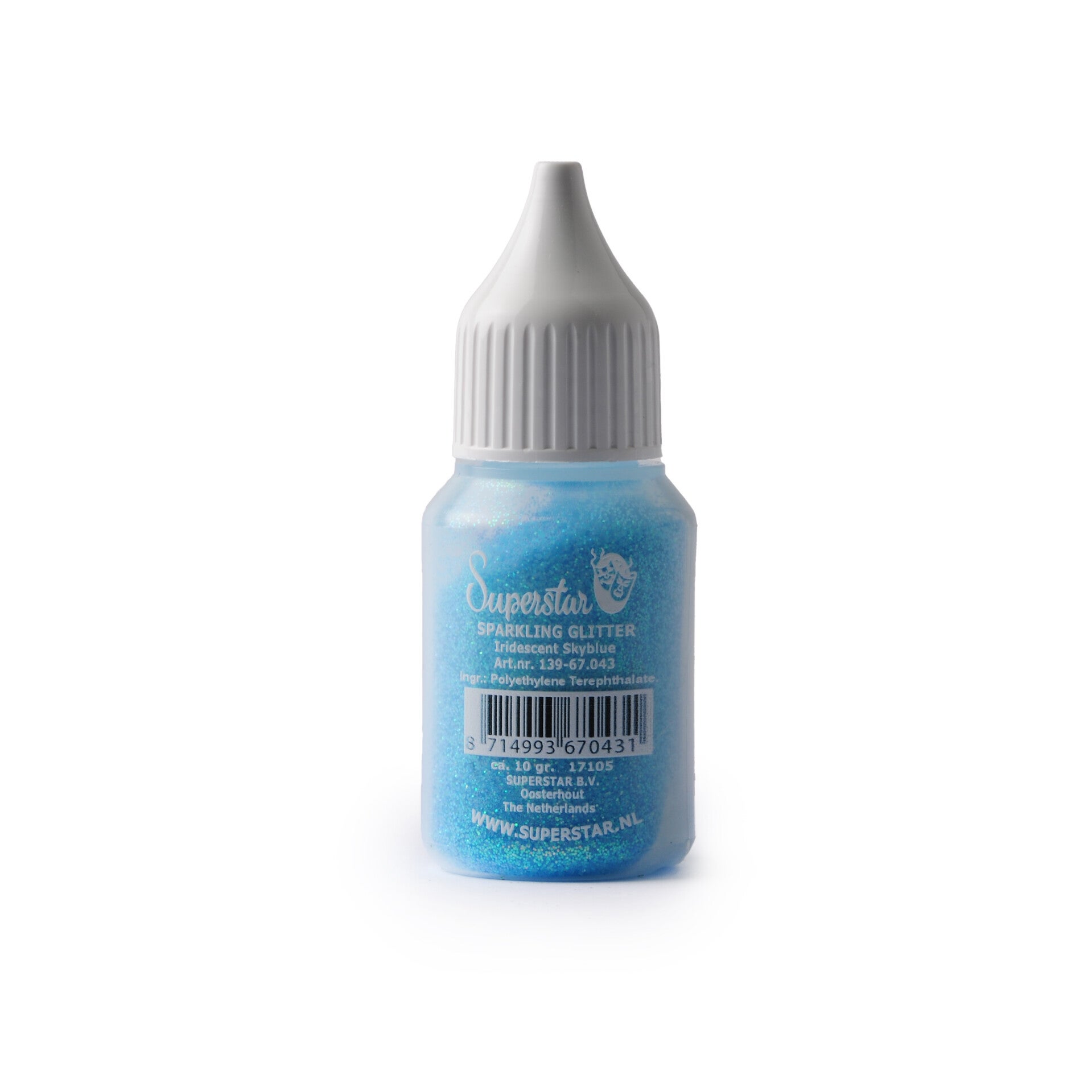 Superstar Sparkling Glitter Iridescent Skyblue
