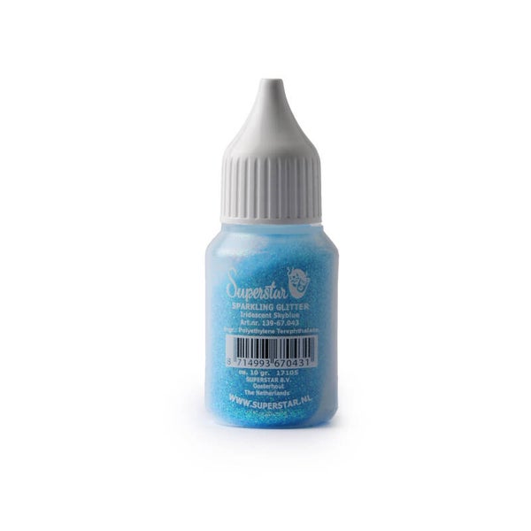Superstar Sparkling Glitter Iridescent Skyblue