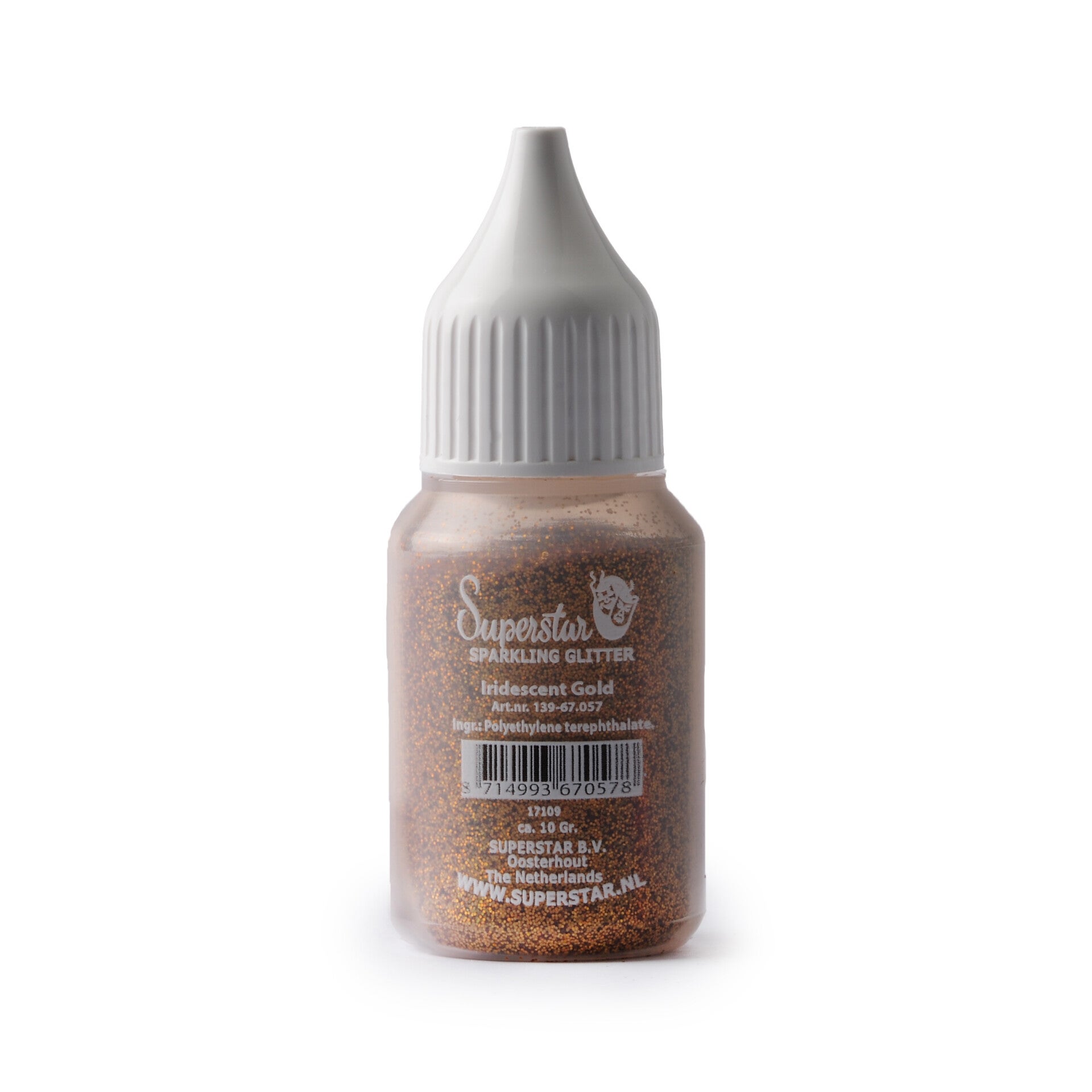 Superstar Sparkling Glitter Iridescent Gold