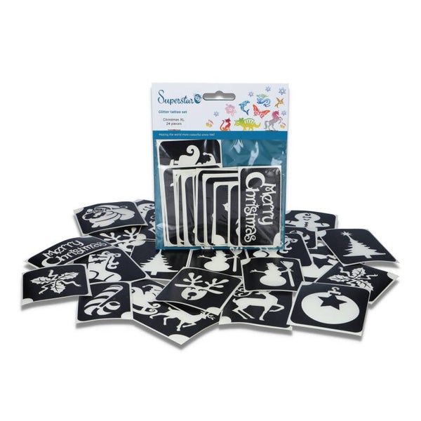 XL-kerstsjablonen - 24 stuks