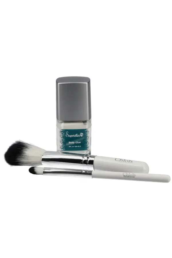 Luxe penseel- & lijmset voor glittertattoos – 15 ml
