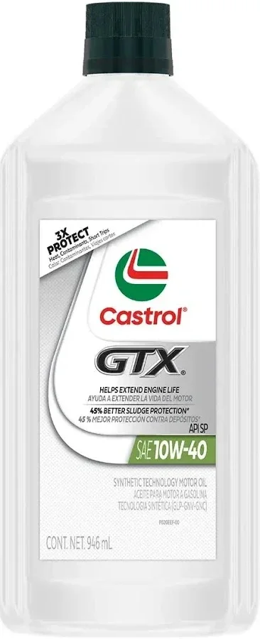 Aceite Motor Castrol GTX 10W-40 Litro.