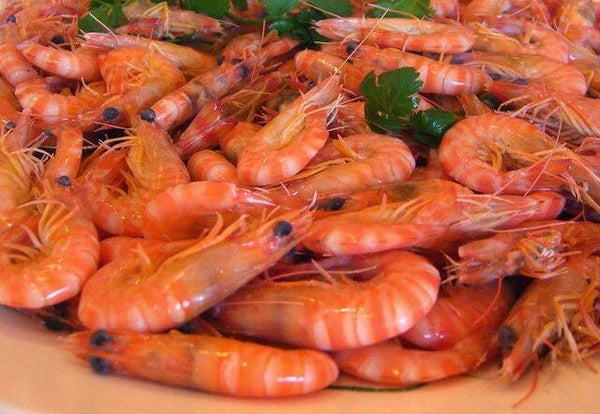 flavored cooked shrimp