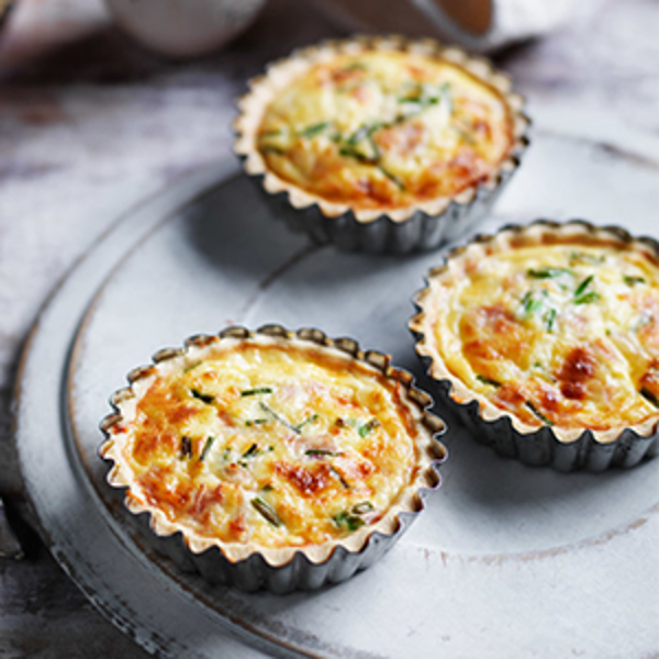 Mini quiche ham and cheese