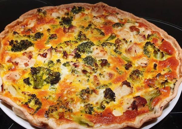 chicken and broccoli quiche