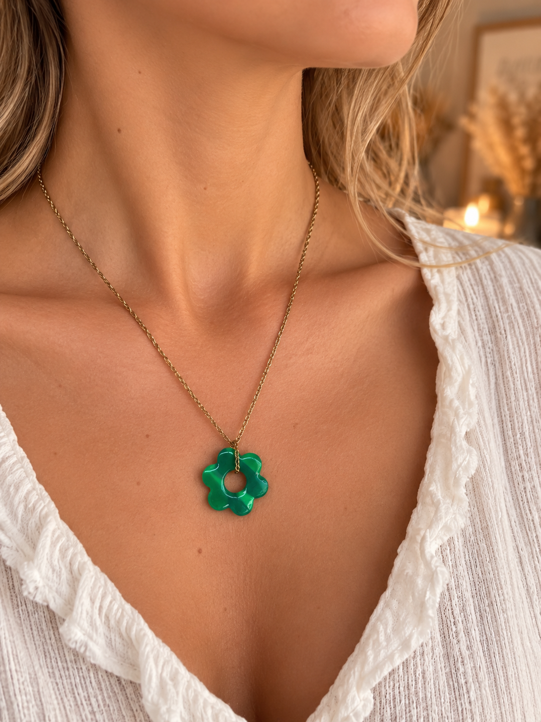 Collier Corolle Douce - Jardin Secret