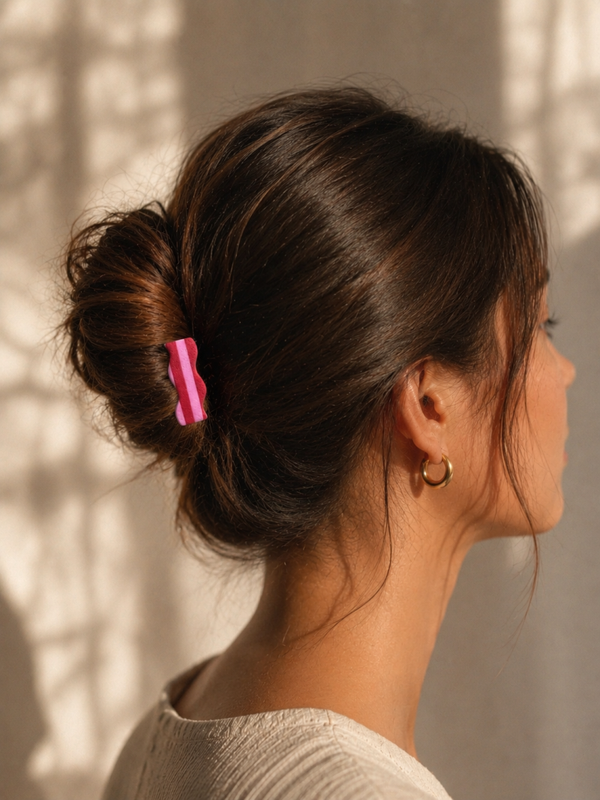 Pince à cheveux - Rouge Tendresse