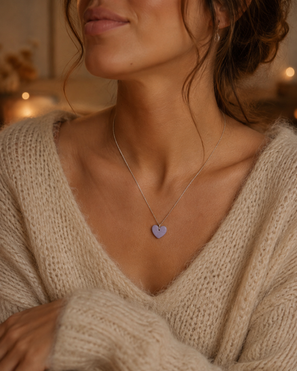 Collier Coeur - Pastel