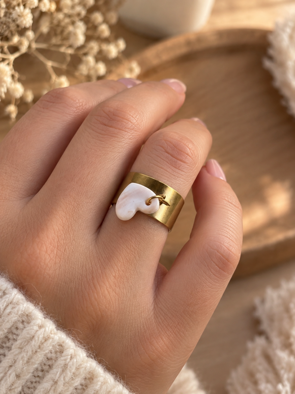 Bague 1cm Coeur - Hors Collection