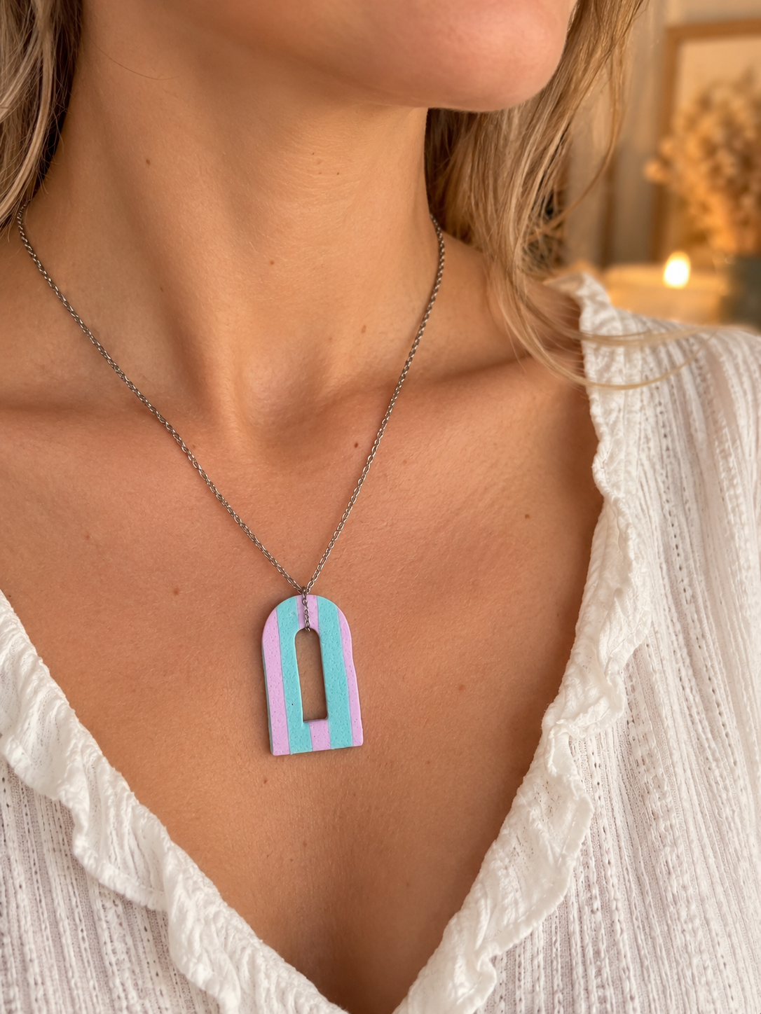 Collier Arche - Pop Color Turquoise Variante