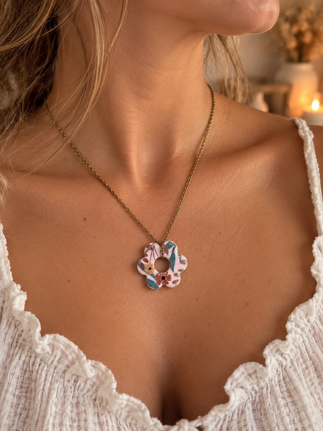 Collier Corolle Douce - Hors Collection