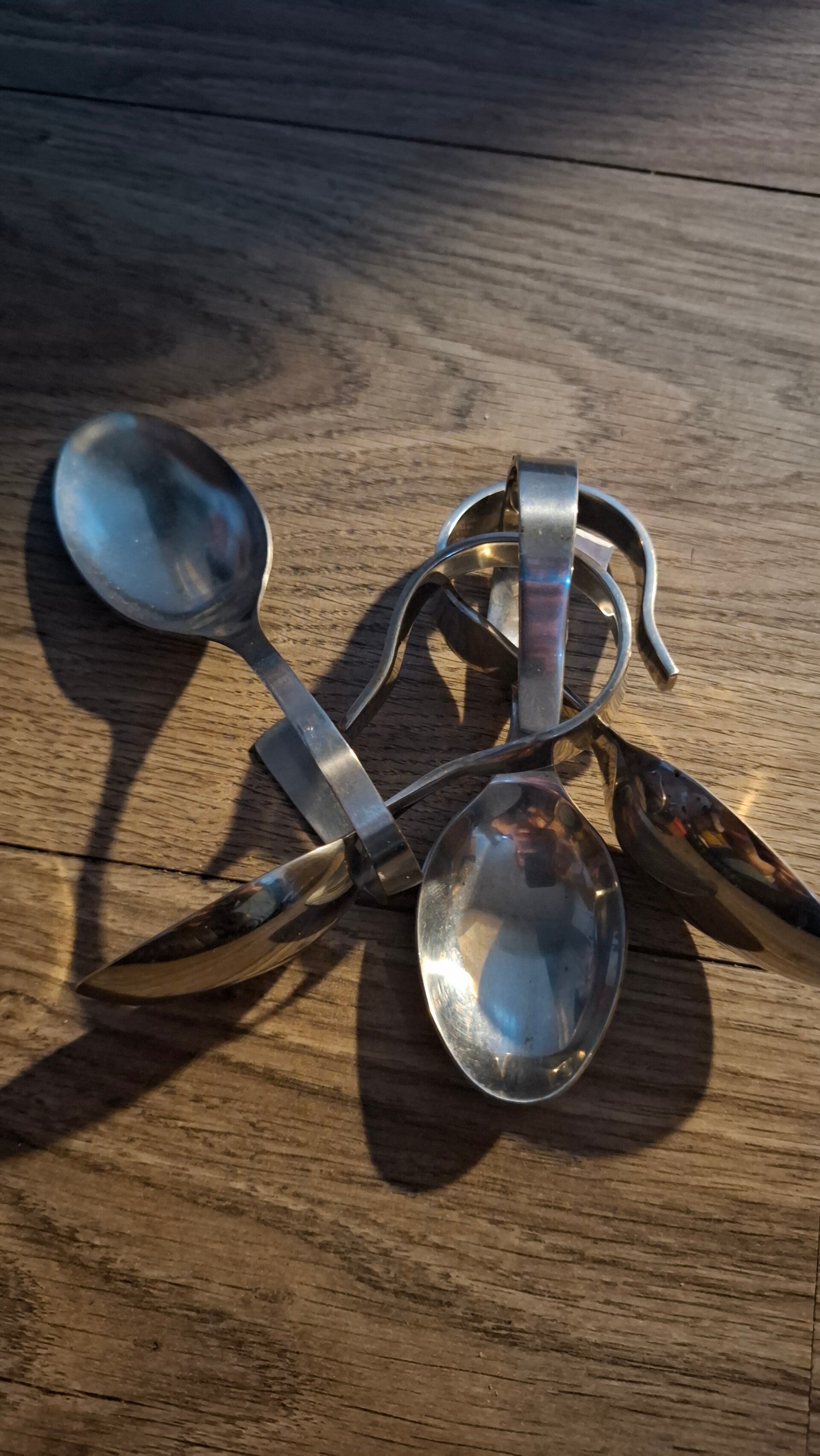 Tweedehands lepels vier stuks