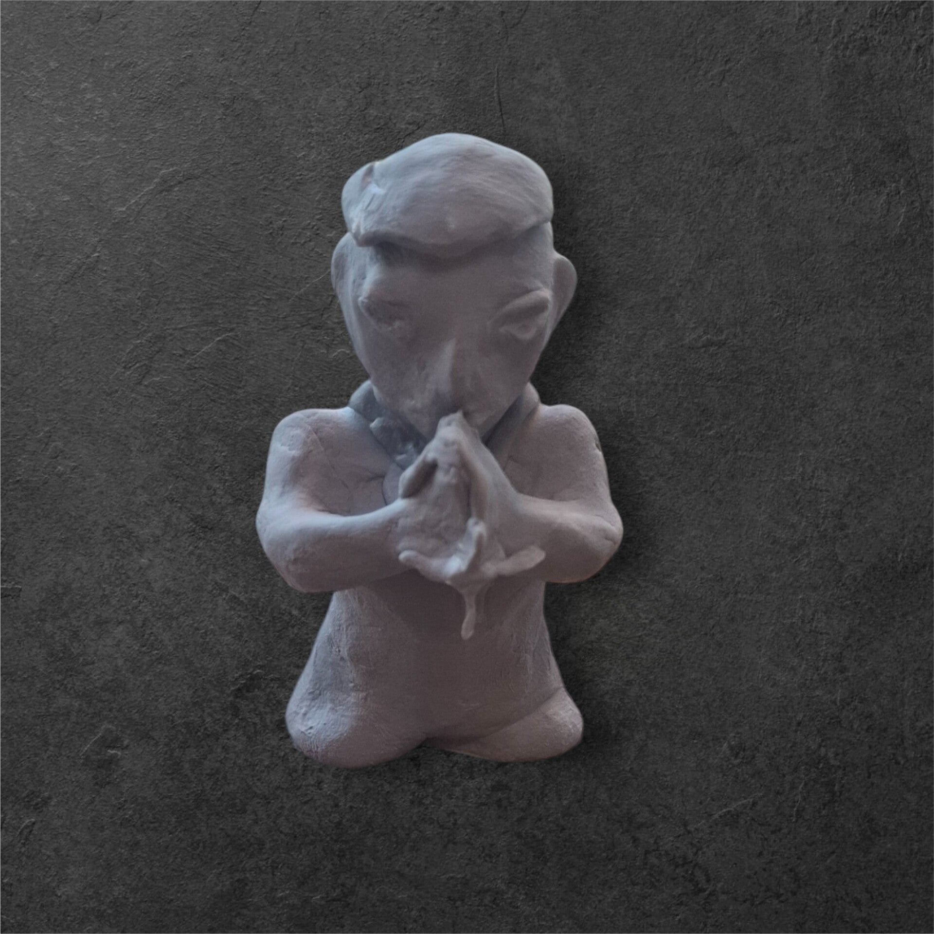 Handmade heilig beeldje van Klei